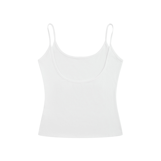 White Independent Horror Planetarium Women’s Slim Fit Open-Back Tank Top