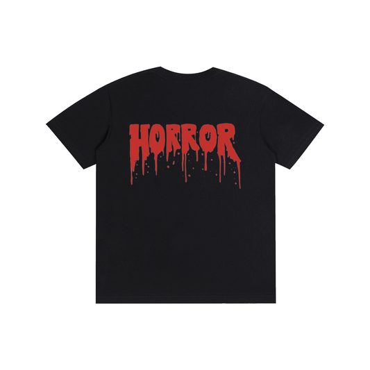 Double Sided Halloween Black T-Shirt