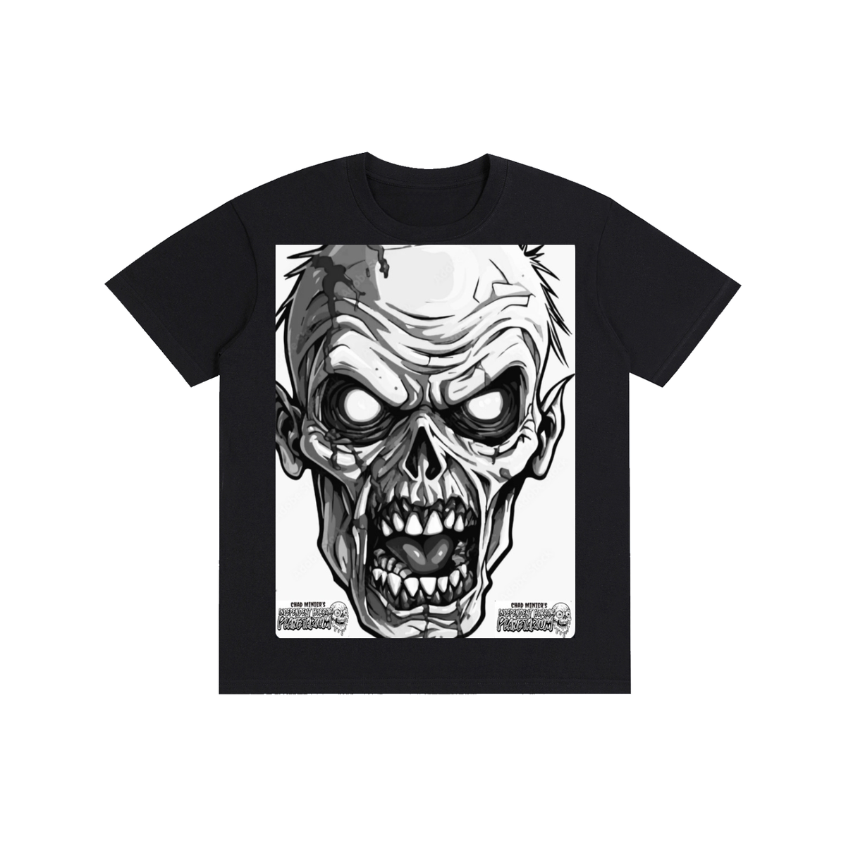 Zombie Black Cotton T-Shirt