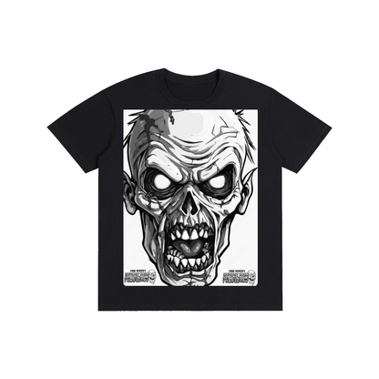Zombie Black Cotton T-Shirt