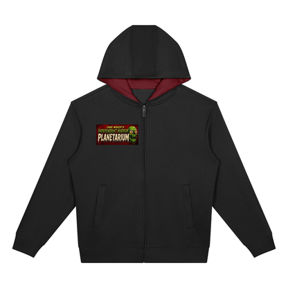 Independent Horror Planetarium Unisex Drop Shoulder Full Zip Hoodie