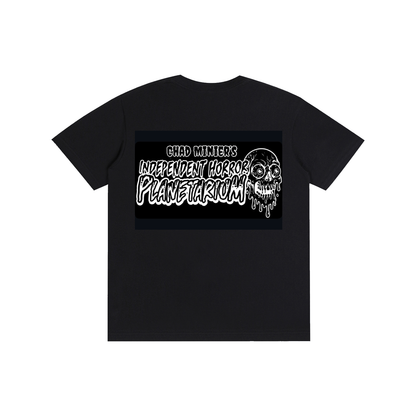 Double Sided Horror Black Cotton T-Shirt
