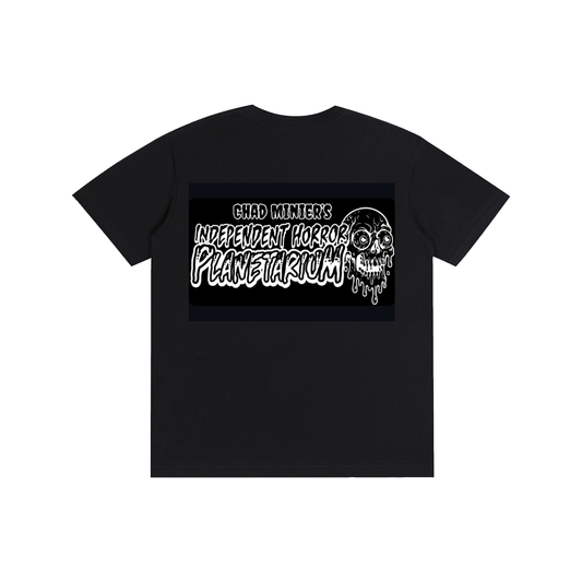 Double Sided Horror Black Cotton T-Shirt