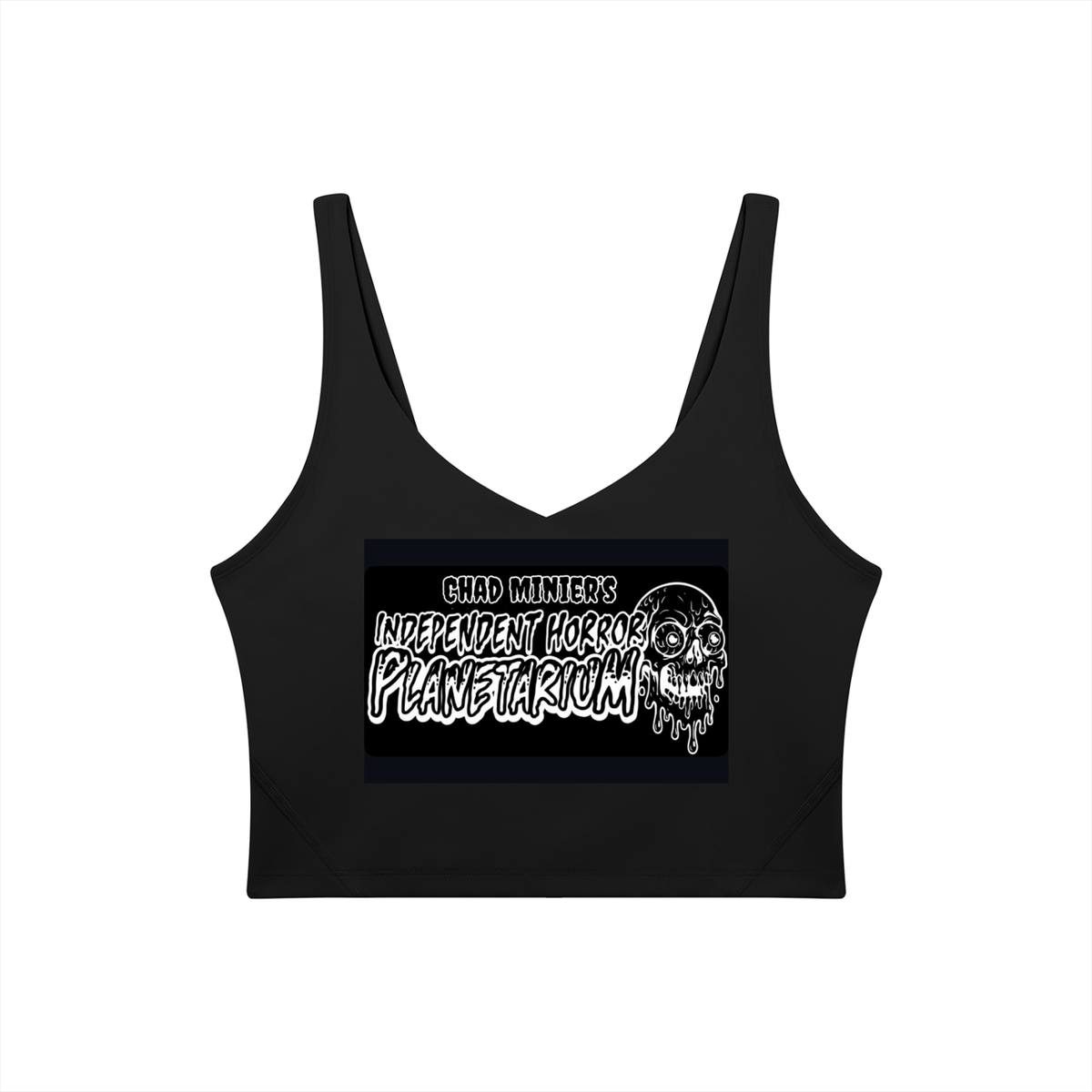 Independent Horror Planetarium Women's V-Neck Yoga Sports Bra