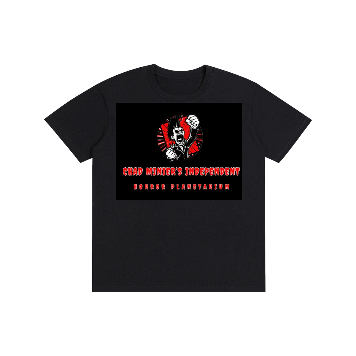 Punk Black Cotton T-Shirt