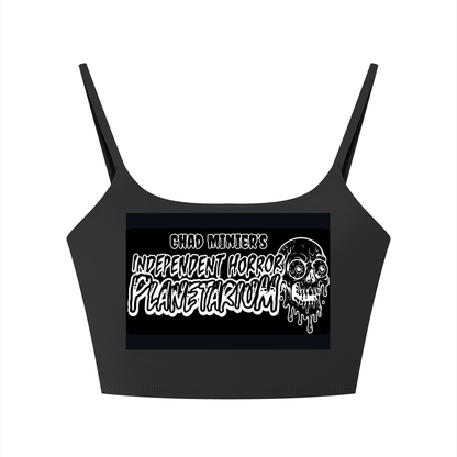 Independent Horror Planetarium Black Women's Solid Color Sports Bra