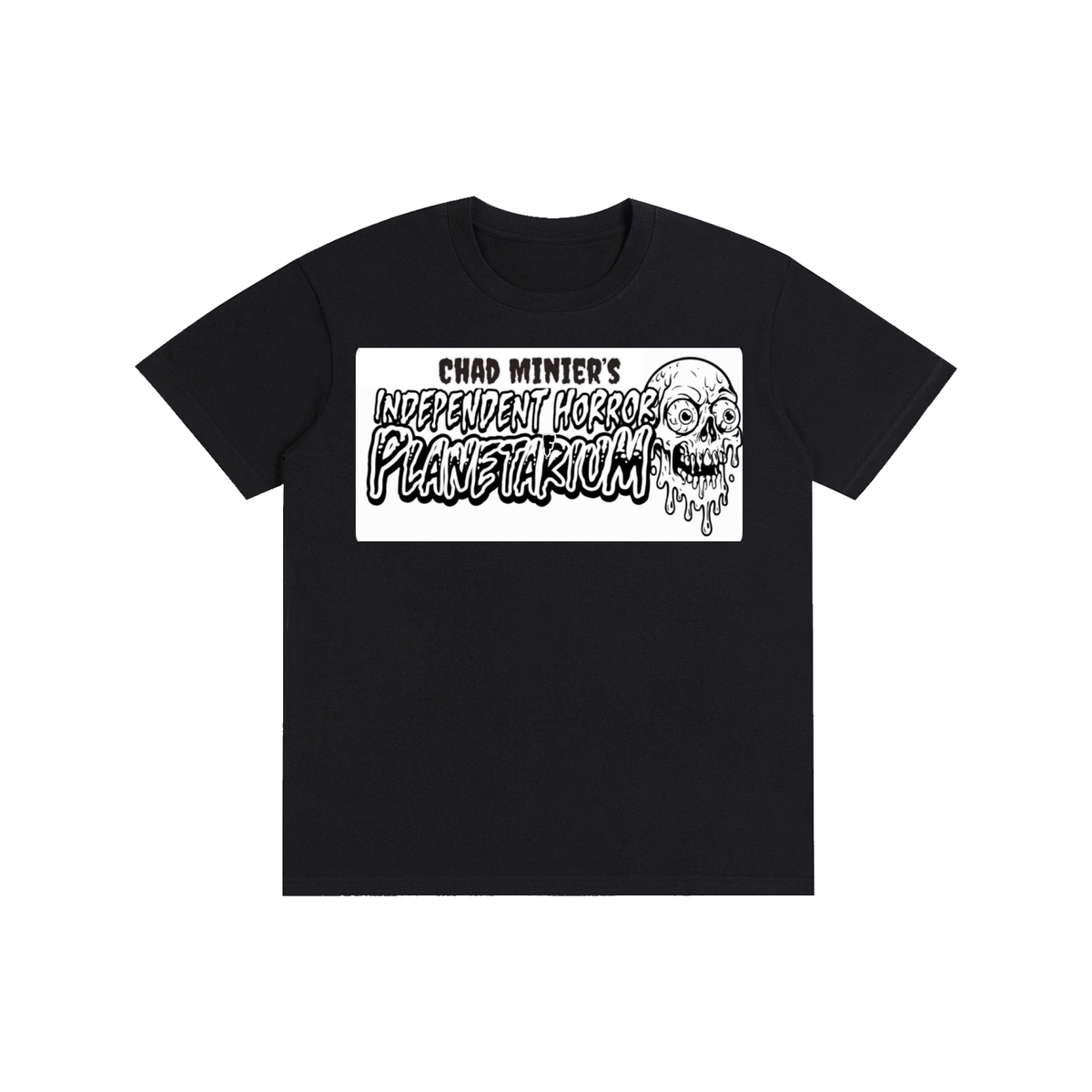 Independent Horror Planetarium White Logo T-Shirt