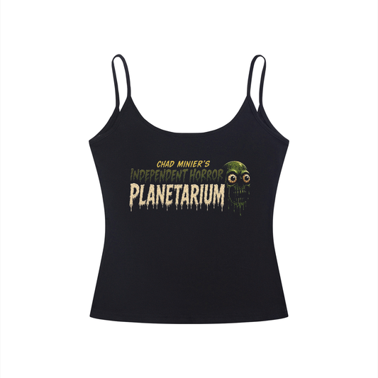 Independent Horror Planetarium Women’s Slim Fit Open-Back Tank Top