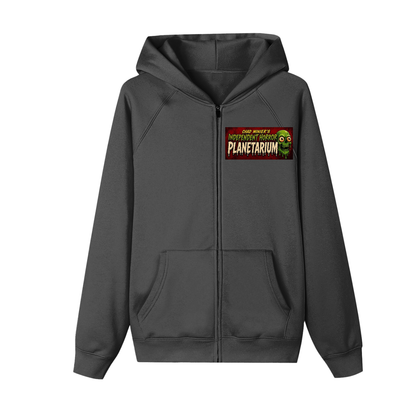 Independent Horror Planetarium Black Zip-up Fleece Hoodie