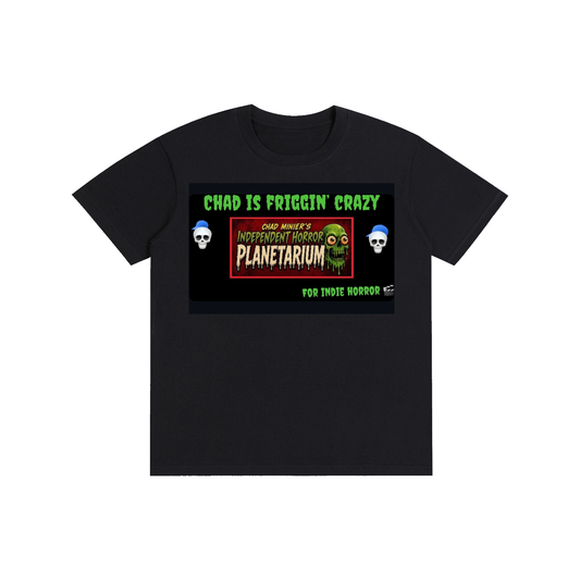 Crazy For Horror Black Cotton T-Shirt