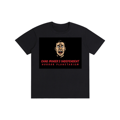 Scared Black Cotton T-Shirt