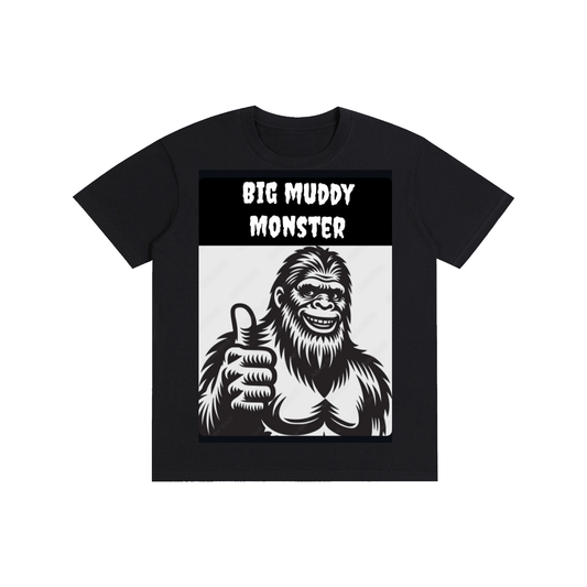 Double Sided Big Muddy Monster Black T-Shirt
